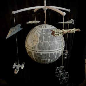 Death Star mobile, with eight smaller ships