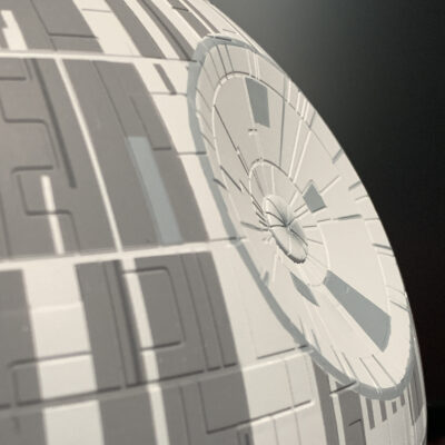 Death Star Build Log Part 4 - AMT Ertl Death Star super laser close-up