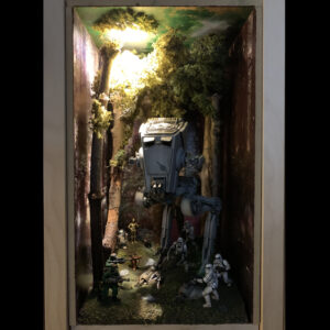 Star Wars AT-ST Diorama - complete lighting