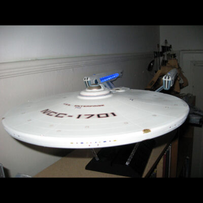 Polar Lights Refit Enterprise: Re-deco log, Part 1, original finish topside port