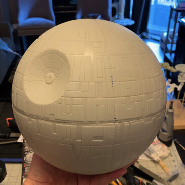 Death Star Build Log - AMT Ertl Death Star test fit