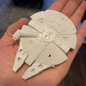 Death Star Mobile Build Log Part 3 - Bandai Millennium Falcon pre-painting