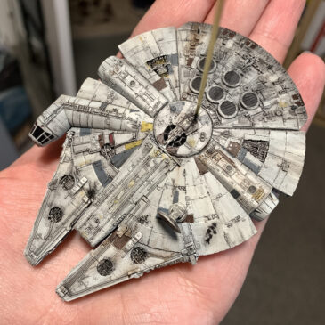 Death Star Mobile Build Log Part 3 - Bandai Millennium Falcon complete