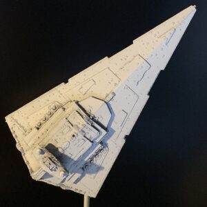 Death Star Mobile Build Log Part 3 - Bandai Star Destroyer complete, top view