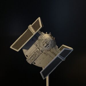 Death Star Mobile Build Log Part 3 - Bandai 1:144 Darth Vader's TIE Fighter complete, top view