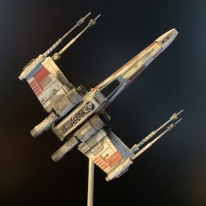 Death Star Mobile Build Log Part 3 - Bandai 1:144 X-Wing complete, top view