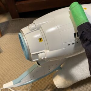 Polar Lights Refit Enterprise: Re-deco log, Part 4: Painting the thrusters
