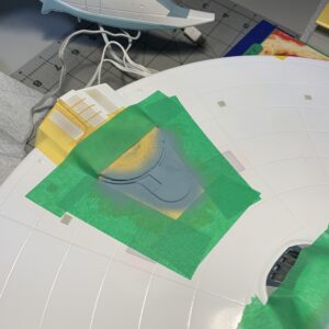 Polar Lights Refit Enterprise: Re-deco log, Part 5: Impulse engine painting
