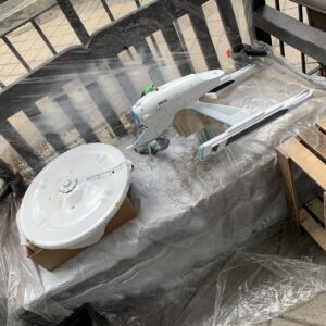 Polar Lights Refit Enterprise: Re-deco log, Part 5: Clear coating for decals