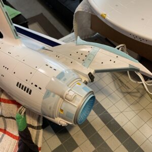 Polar Lights Refit Enterprise: Re-deco log, Part 6: Deflector dish, starboard